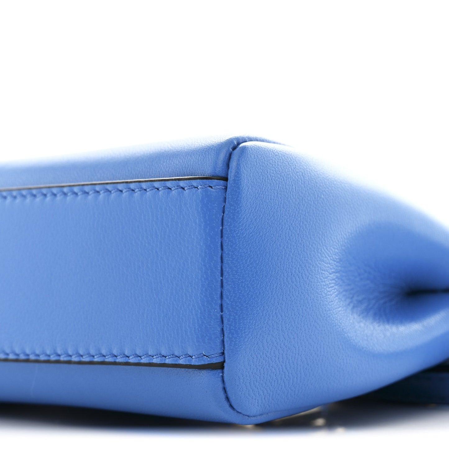 Shiny Nappa Micro Peekaboo Iconic Satchel Blue Royal