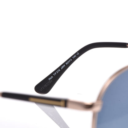 Tom Ford Rick Aviator Sunglasses TF378 Rose Gold Blue 5 of 7