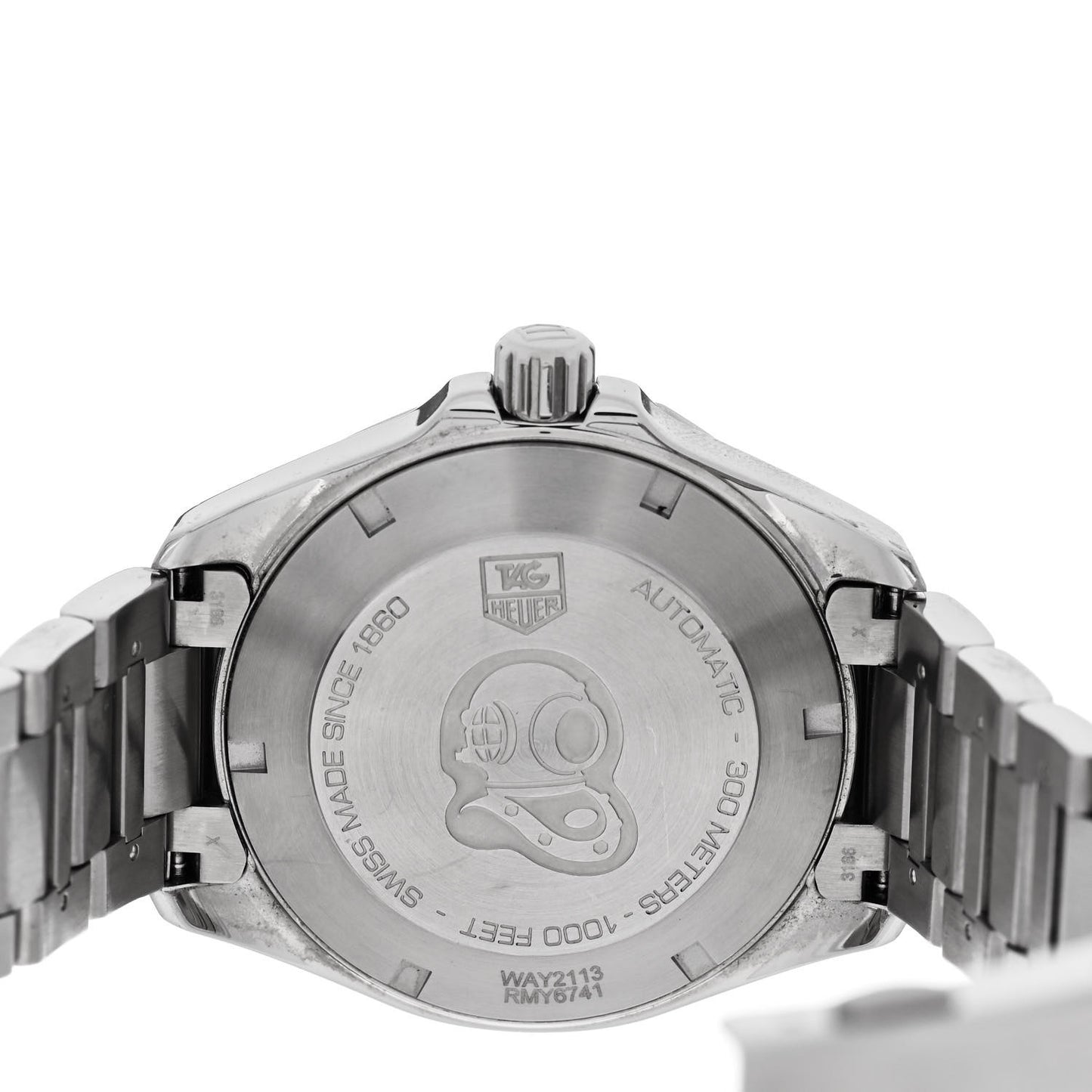 Stainless Steel 41mm Aquaracer 300M Automatic Watch Grey WAY2113