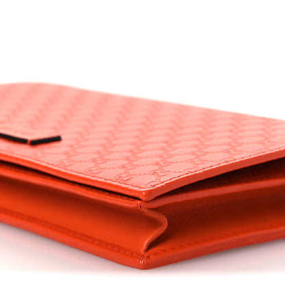 Gucci Soft Microguccissima Crossbody Wallet Sun Orange 9 of 10