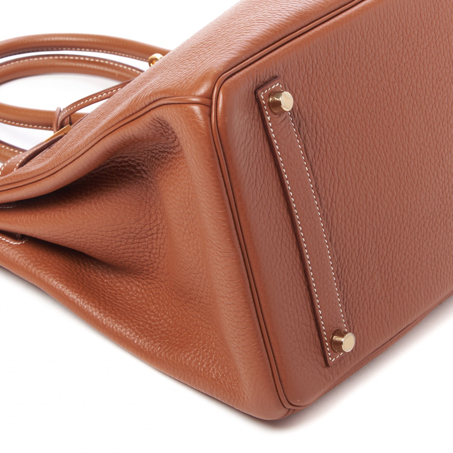 Hermes Taurillon Clemence Birkin 35 Gold 8 of 33