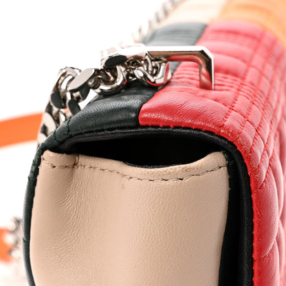 Burberry Lambskin Quilted Small Lola Bag Bright Red Orange 13 of 15