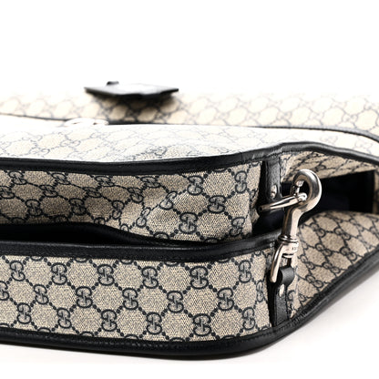 Gucci GG Supreme Monogram Web Savoy Garment Bag Beige Blue 9 of 9
