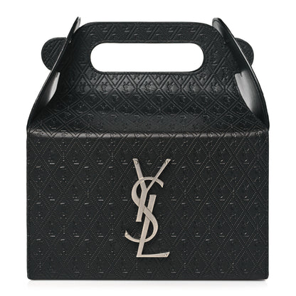 Saint Laurent Calfskin Monogram Take Away Box Black 1 of 10