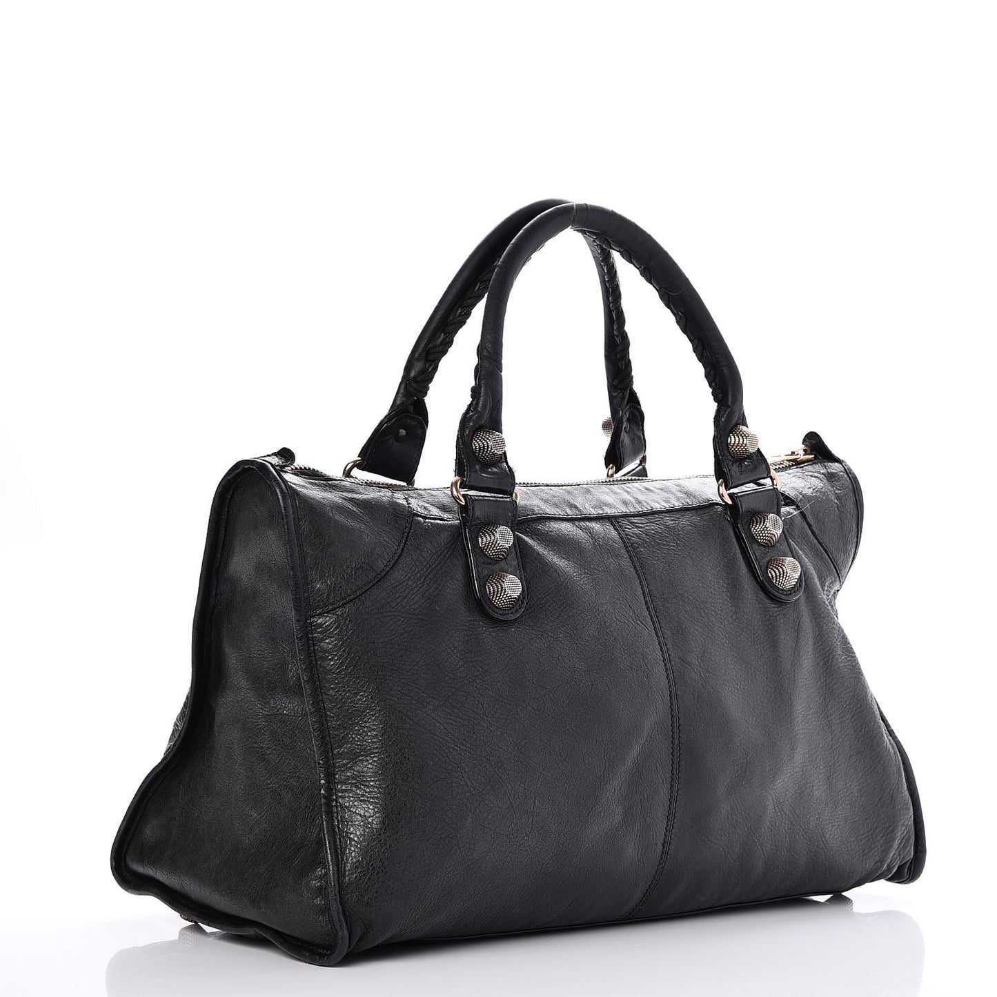 Agneau Giant 21 Rose Gold Hardware Work Black