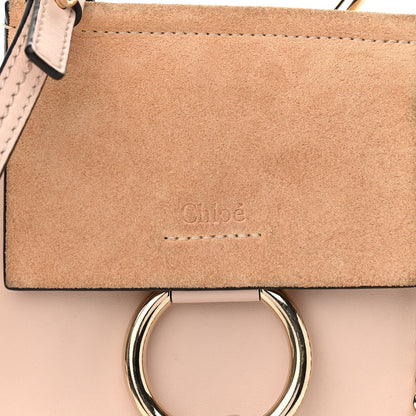 Chloe Suede Calfskin Mini Faye Bracelet Bag Cement Pink 8 of 13