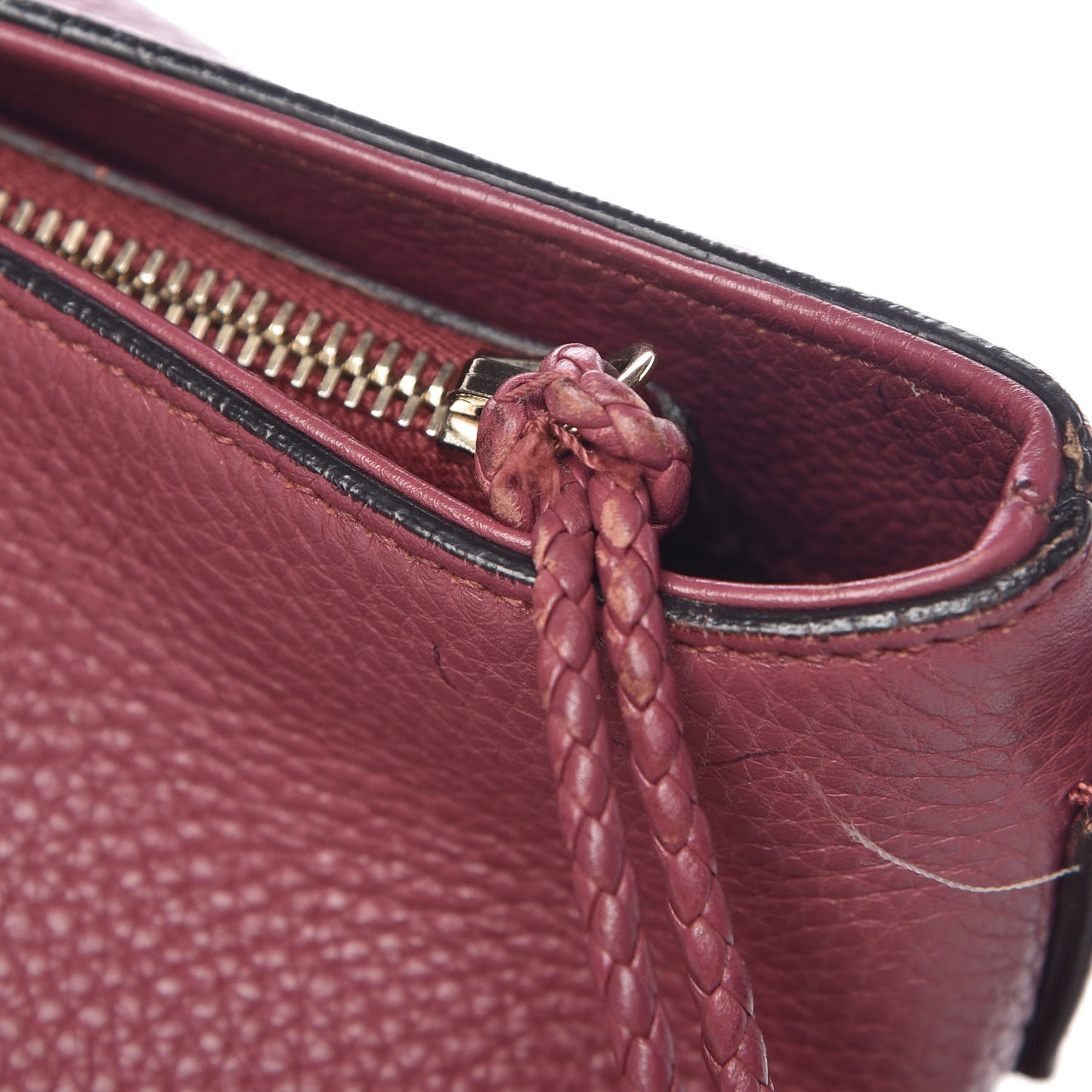 Calfskin Large Bamboo Tassel Top Handle Tote Peonia Flower