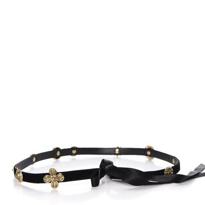 Chanel Velvet CC Belt Black Gold 2 of 5
