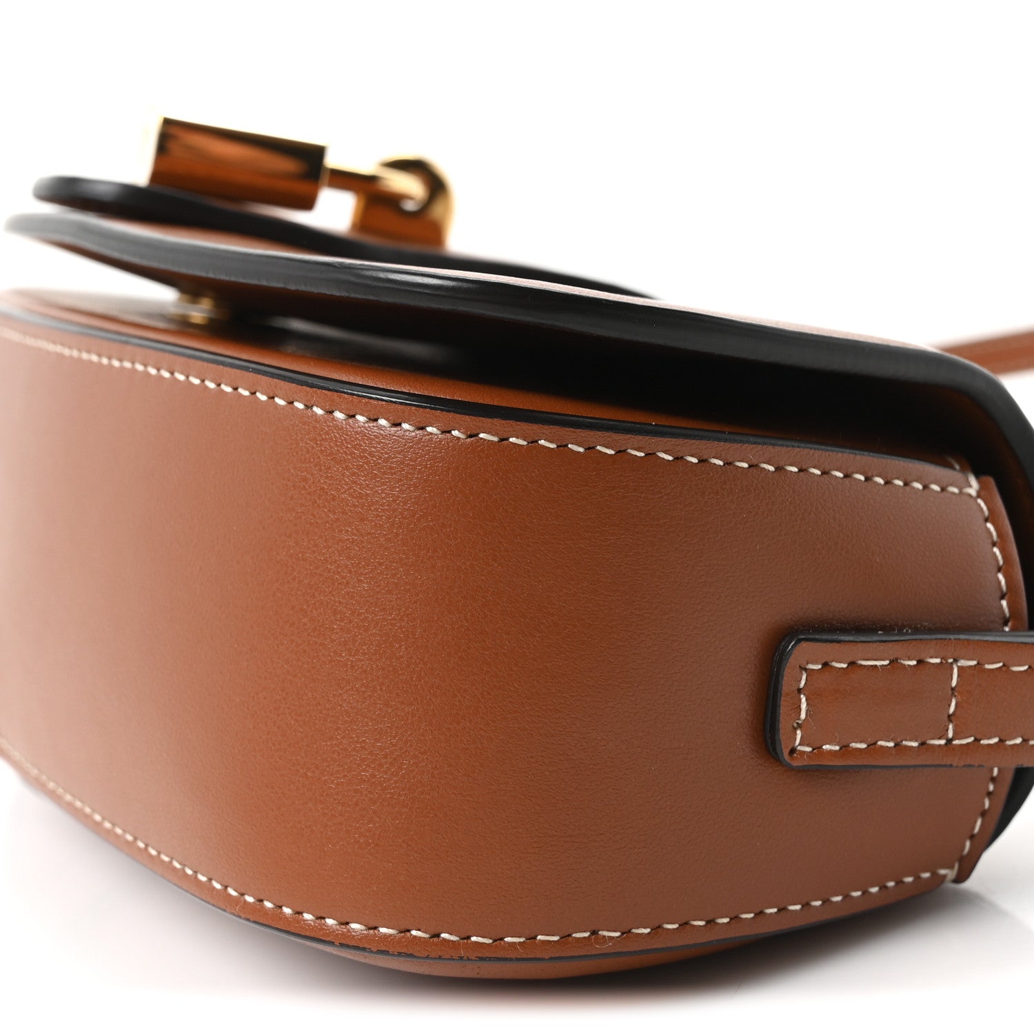 Celine Smooth Calfskin Tabou Clutch on Strap Tan 9 of 9
