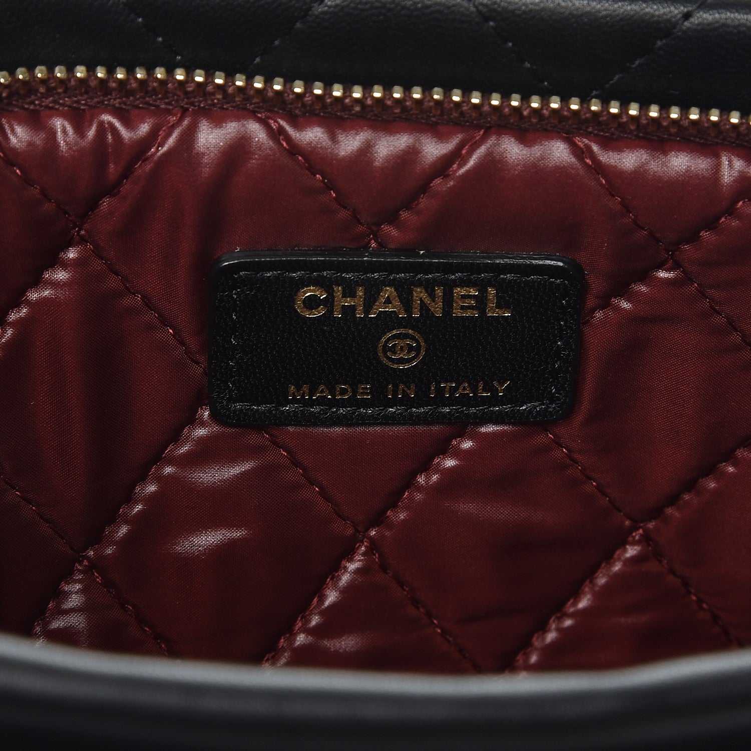 Chanel Lambskin Quilted CC Beauty Clutch Black 7 of 9
