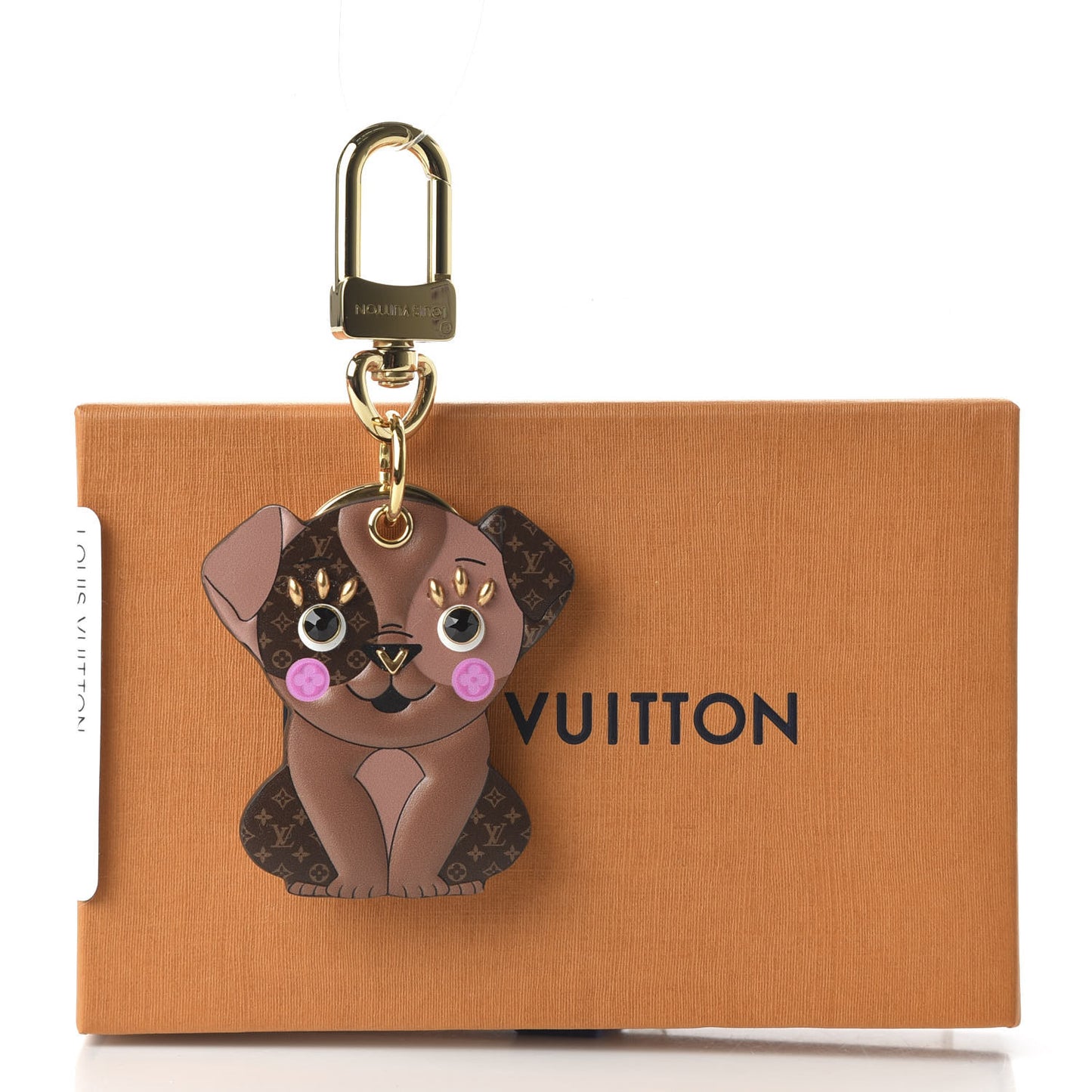 Monogram Puppy Bag Charm Key Holder