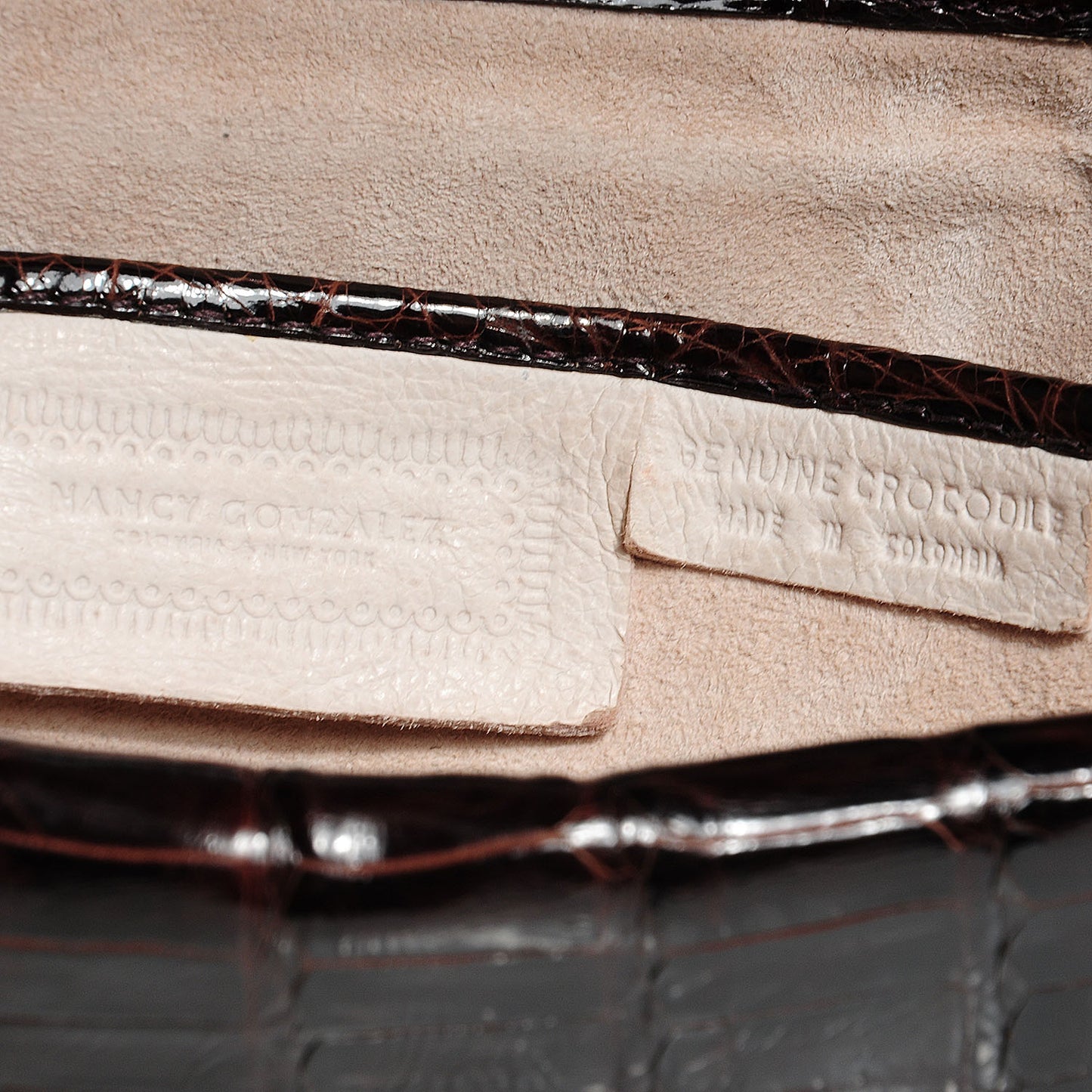 Crocodile Clutch Chocolate