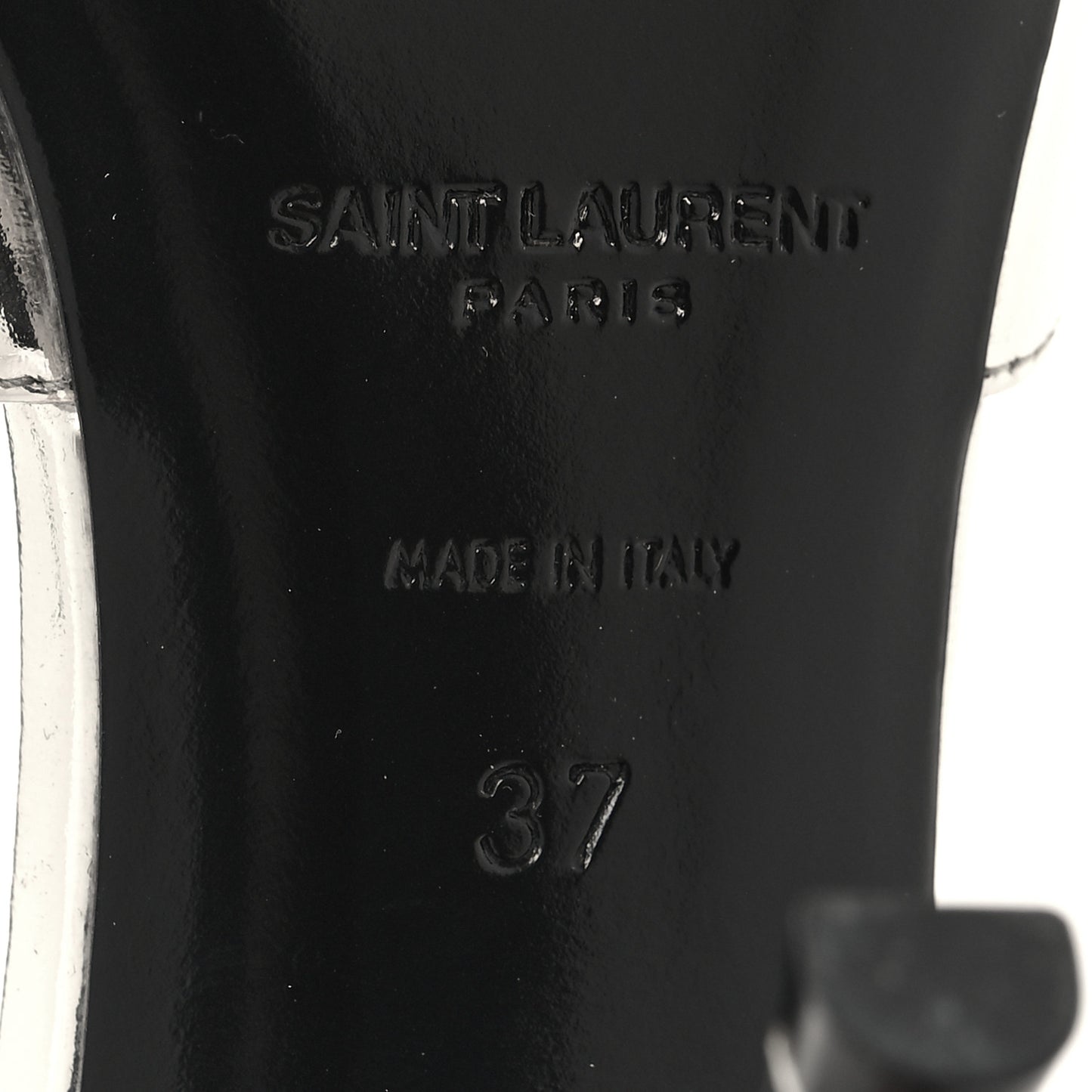 Glazed Calfskin Tom 90 Dream Slingback Pumps 37 Argento