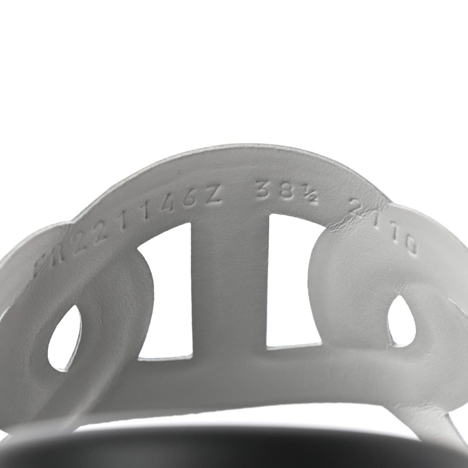 Hermes Nappa Extra Sandals 38.5 White 8 of 8