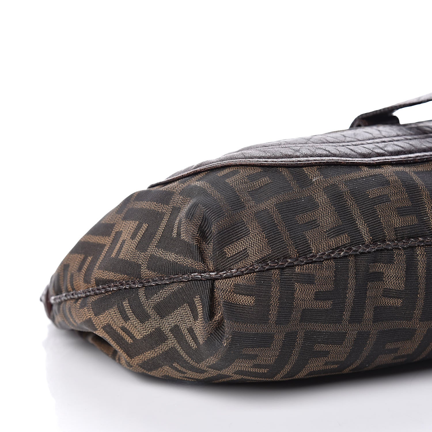 Fendi Zucca Nappa Nuvolata Vitello Tortuga Medium Spy Hobo Tobacco Moro 5 of 19