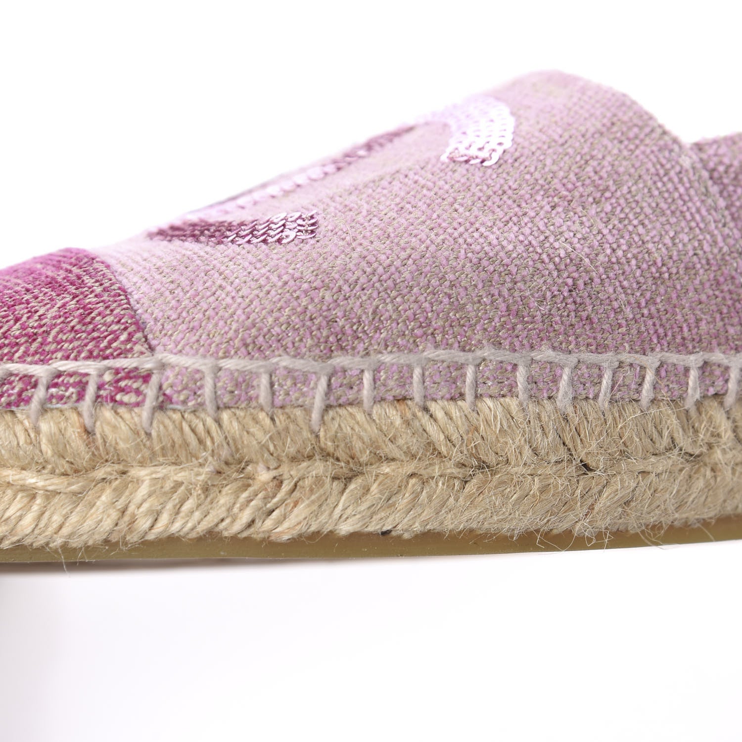 Chanel Toile Sequin CC Espadrilles 36 Pink Dark Pink 13 of 14