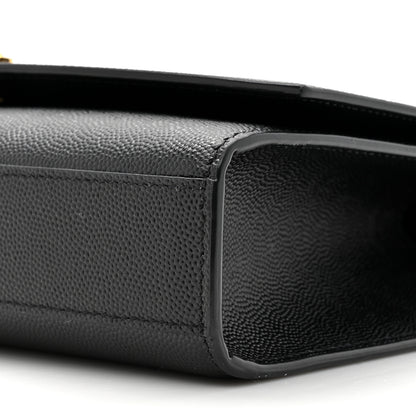 Saint Laurent Grain De Poudre Medium Classic Monogram Kate Satchel Black 9 of 12