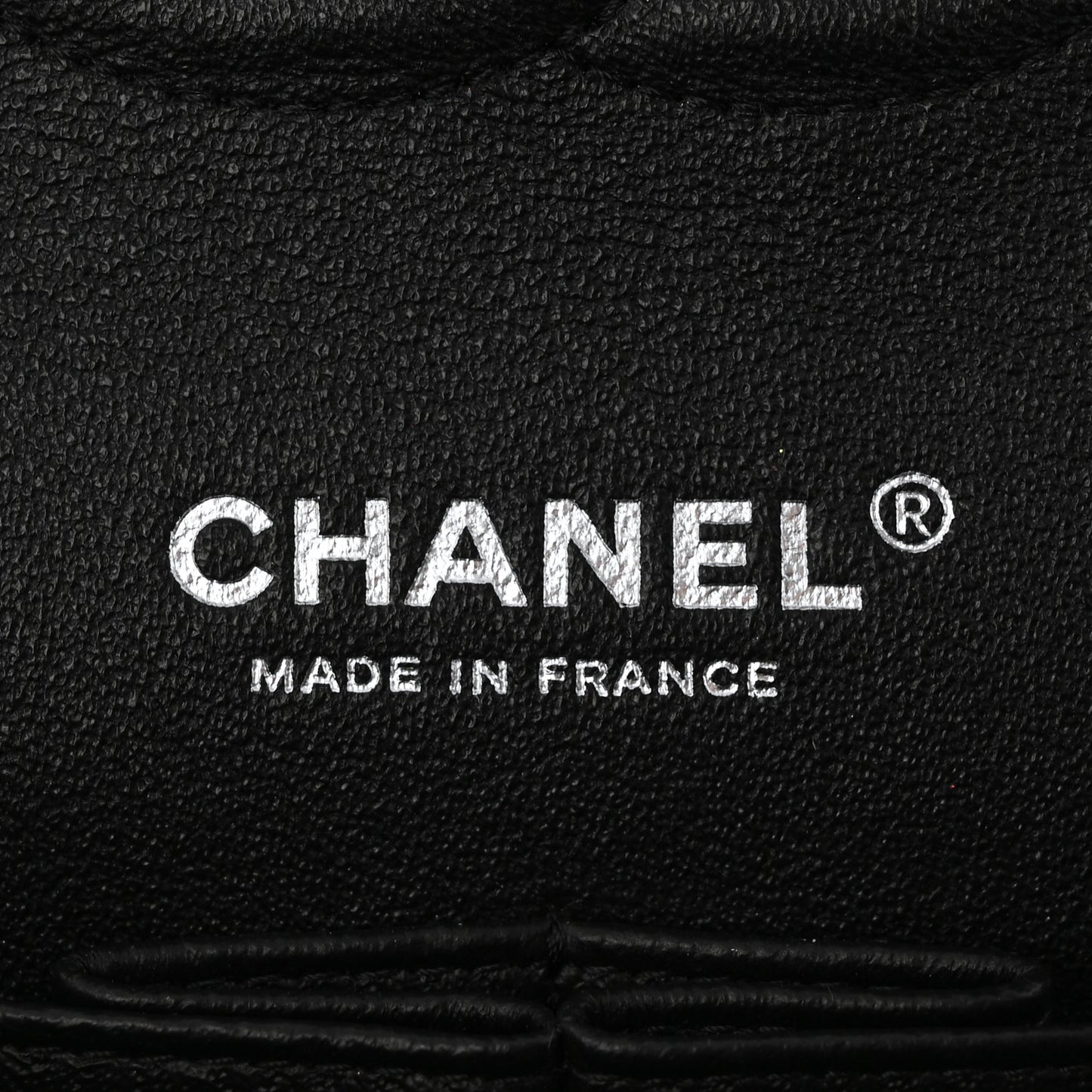 Lambskin Chevron Quilted Medium Double Flap Black