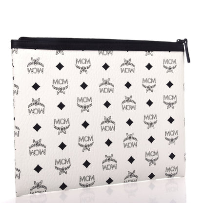 MCM Visetos X Vogue Korea Pouch White Multicolor 3 of 6