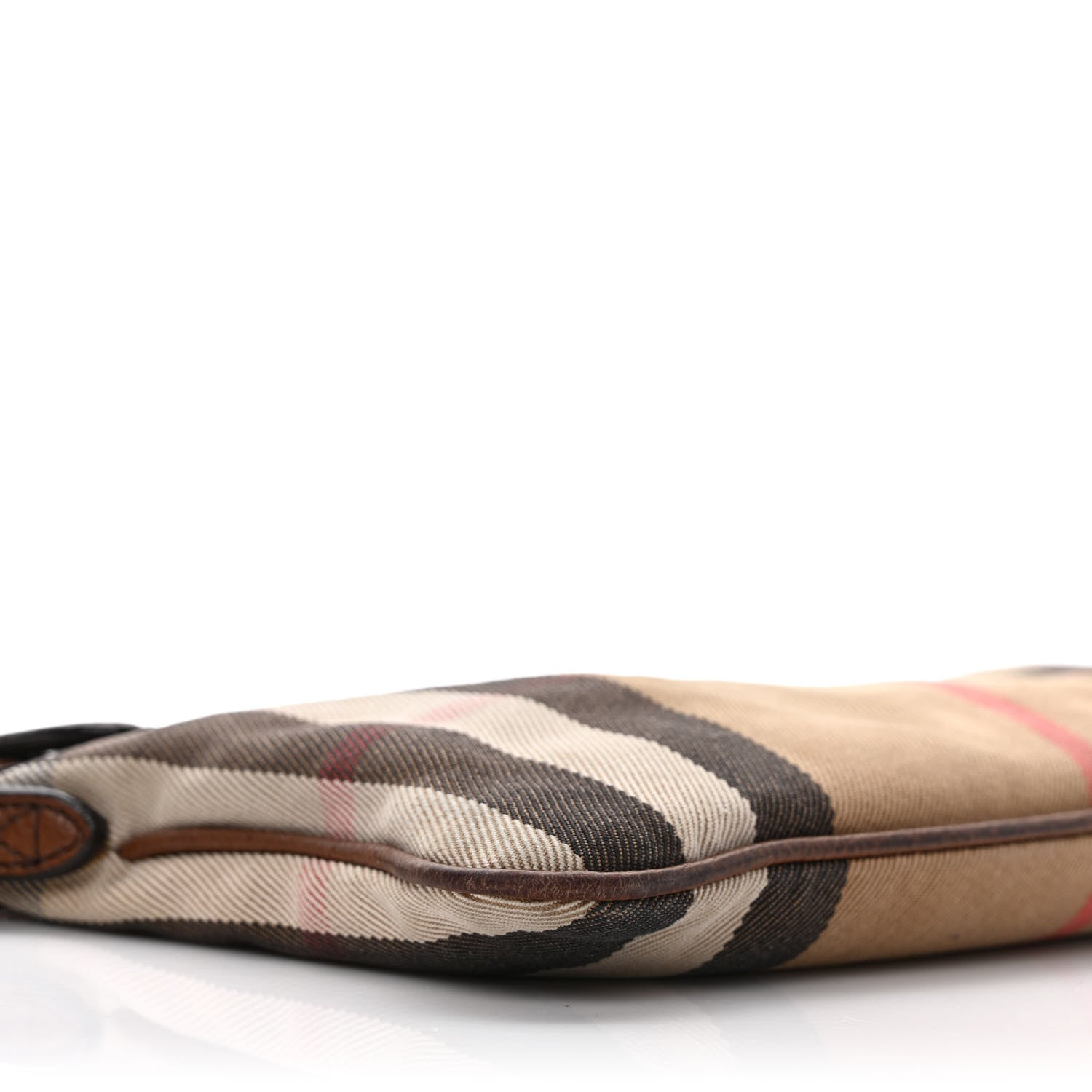 Burberry House Check Derby Peyton Crossbody Clutch Bag Tan 8 of 13