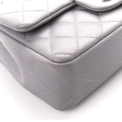 Chanel Lambskin Quilted Mini Rectangular Flap Grey 10 of 12
