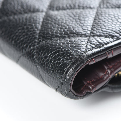 Chanel Caviar Quilted Zipped Pocket Wallet Black 14 of 15