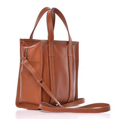 Balenciaga Agneau XS Bazar Shopper Tote Marron Fauve 4 of 19