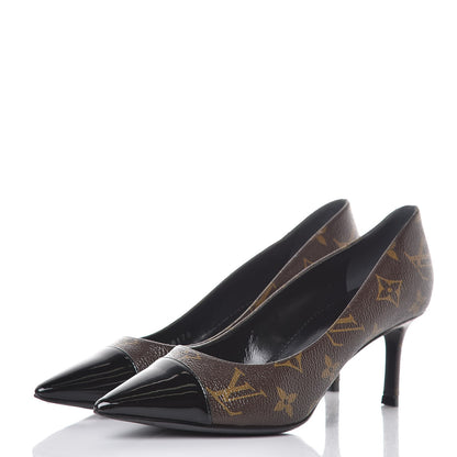 Louis Vuitton Monogram Cherie Pumps 36 Black 3 of 9