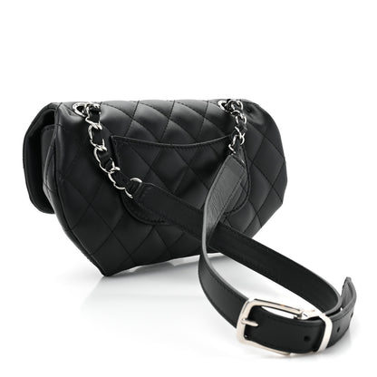 Chanel Calfskin Quilted CC Uniform Flap Belt Bag Black 3 of 10