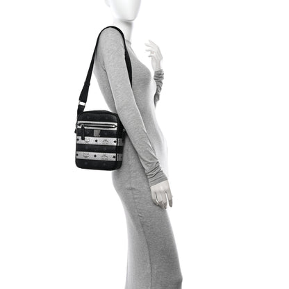 MCM Visetos Spot Crossbody Bag Black 2 of 9