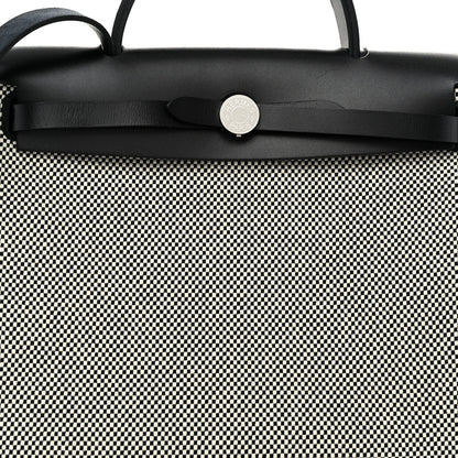 Hermes Vache Hunter Criss Viking Herbag Zip Retourne 31 PM Ecru Black 9 of 12