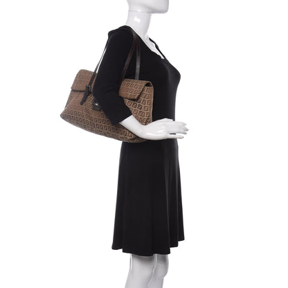 Fendi Zucchino Shoulder Bag Brown 2 of 10