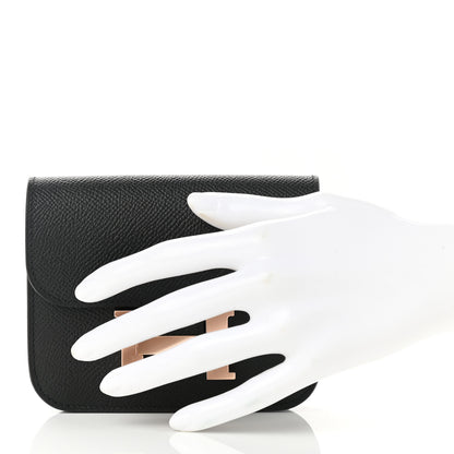 Hermes Epsom Constance Slim Wallet Black 3 of 10