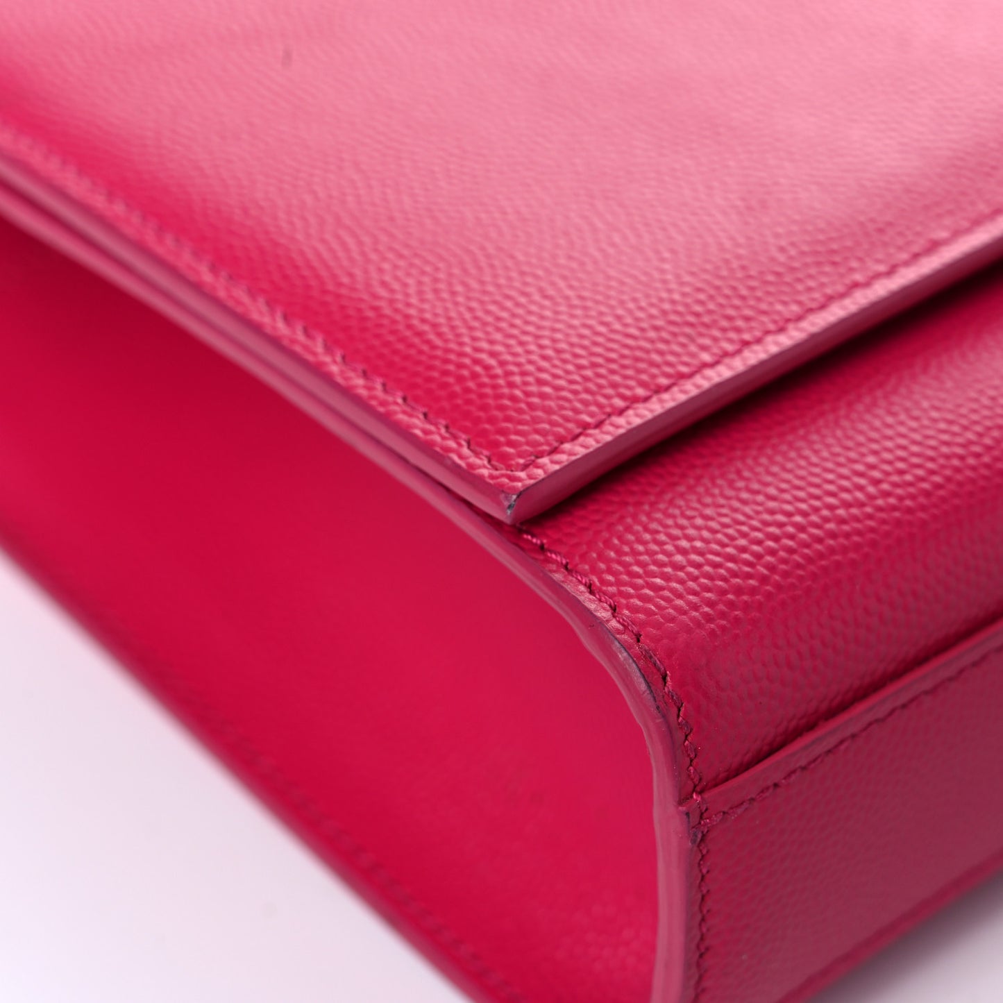 Grain De Poudre Medium Monogram Kate Satchel Lipstick Fuchsia