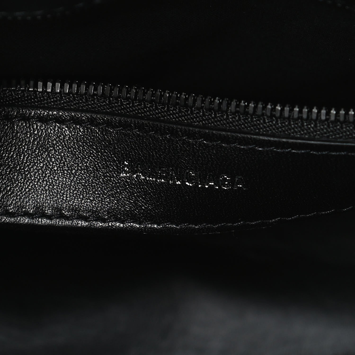 Balenciaga Calfskin Crocodile Embossed S Rivet Ville Top Handle Bag Black 6 of 12