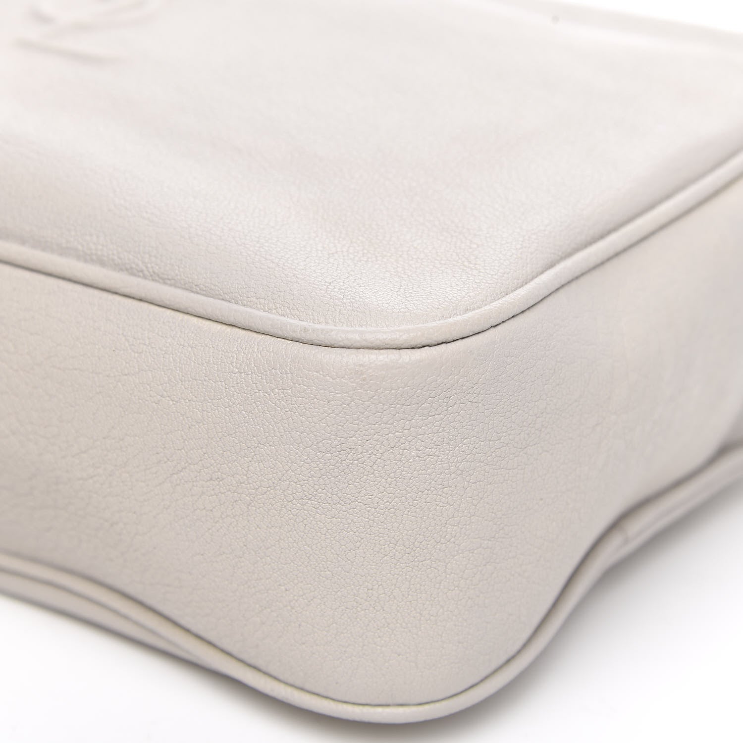 Saint Laurent Calfskin Small Lou Camera Bag Icy White 9 of 12