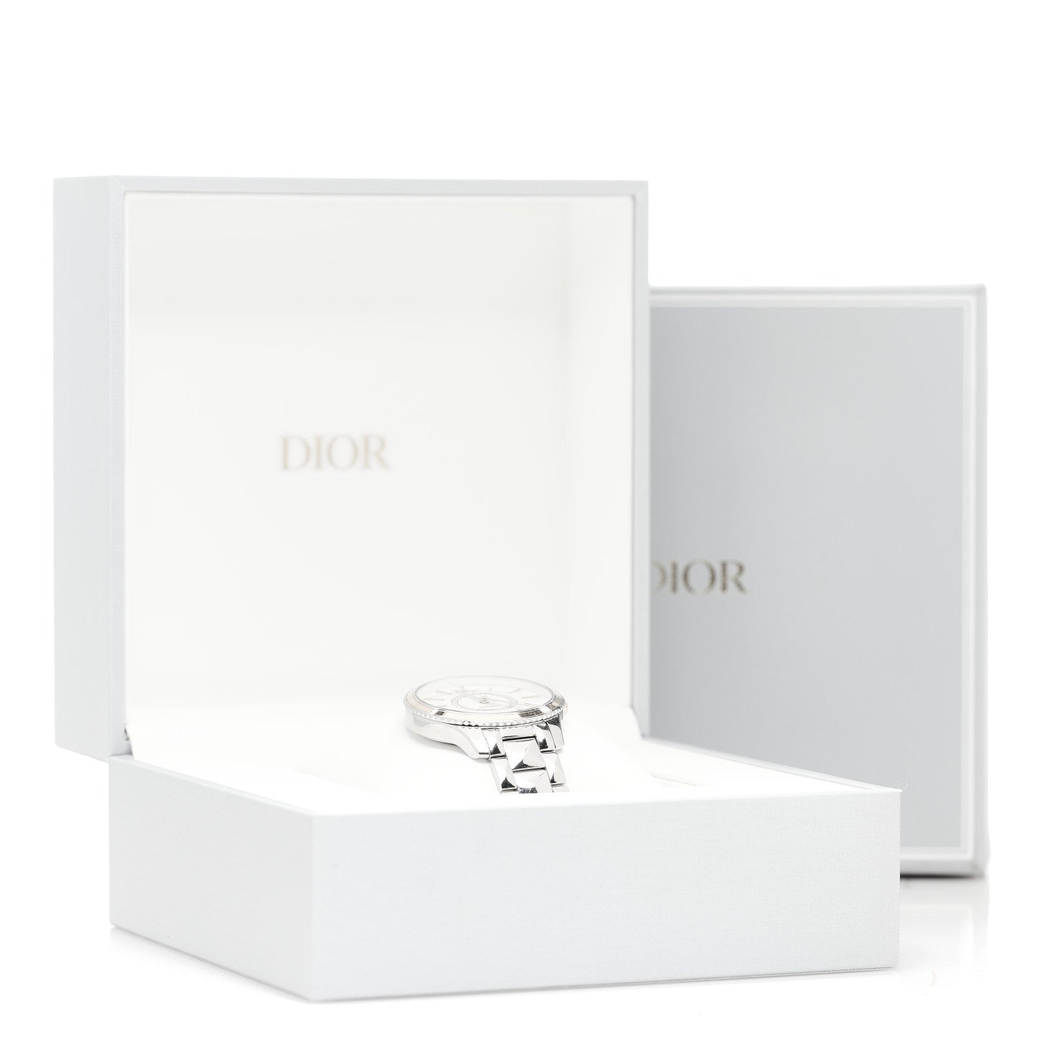 Christian Dior Stainless Steel 18K Yellow Gold Diamond Mother of Pearl 36mm Dior VIII Montaigne Automatic Watch 5 of 5