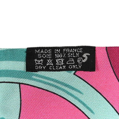 Hermes Silk Eperon D'Or Remix Maxi Twilly Rose Indien Cassis Vert 4 of 6