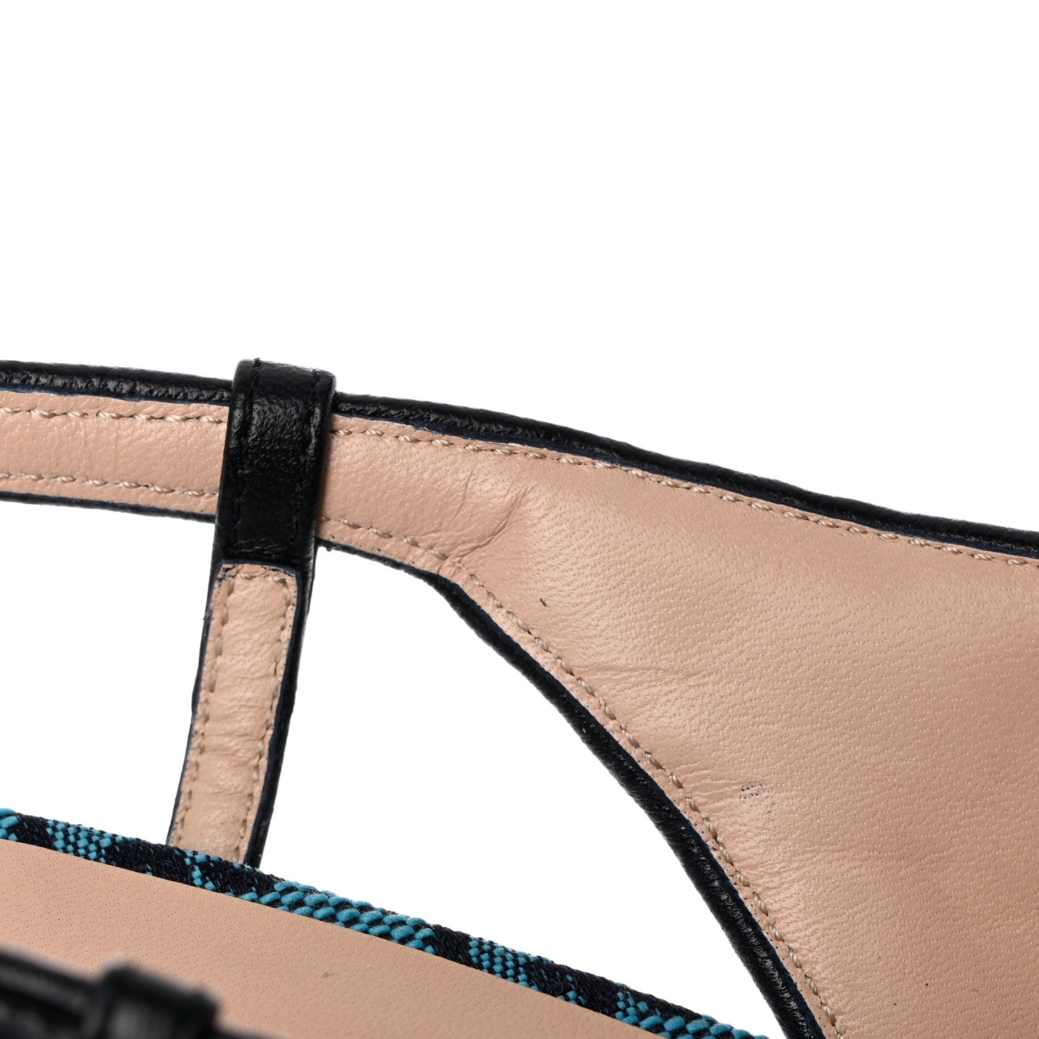 Gucci Monogram Multicolor Matelasse Nappa Double G 55mm Slingback Pumps 36.5 Light Blue 9 of 12