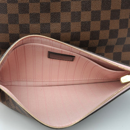 Louis Vuitton Damier Ebene Neo Neverfull MM Rose Ballerine 9 of 10