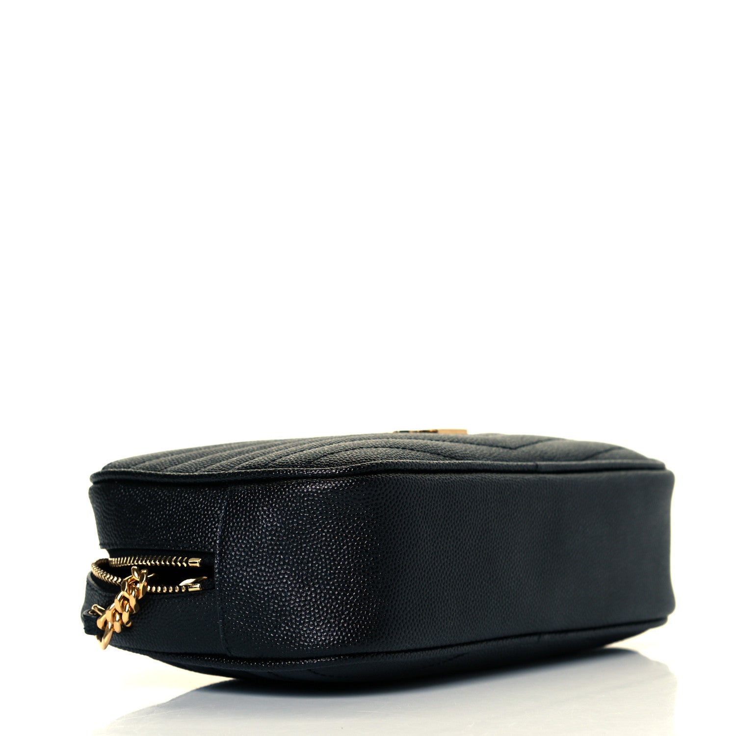 Saint Laurent Grain De Poudre Matelasse Monogram Mini Lou Camera Bag Black 6 of 7