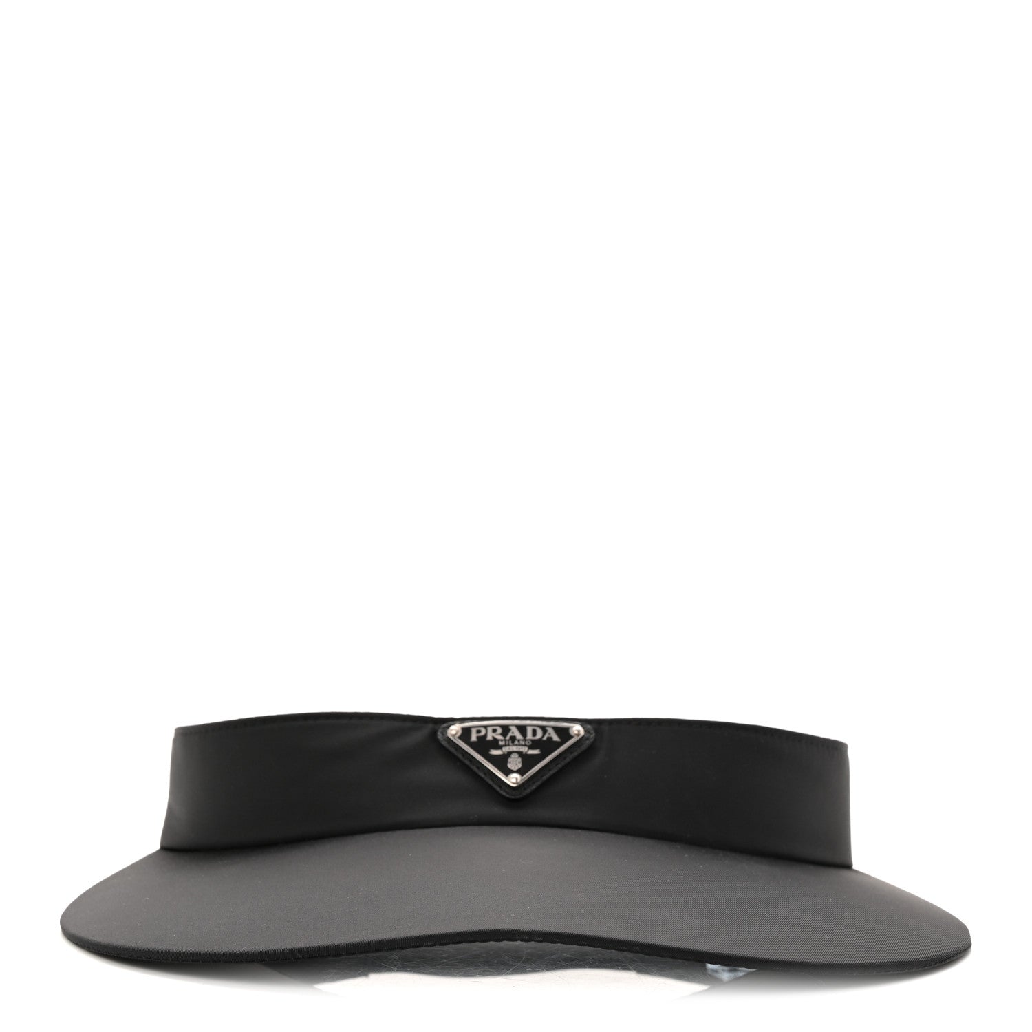 Prada Re-Nylon Metal Triangle Logo Mens Visor L Black 1864122