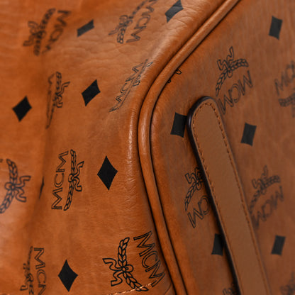 MCM Visetos Medium Liz Reversible Shopper Tote Cognac 9 of 19