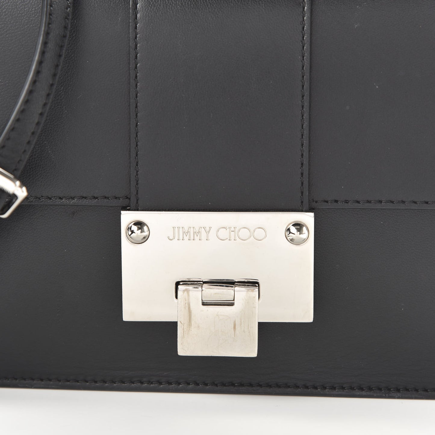 Smooth Calfskin Rebel Crossbody Bag Black