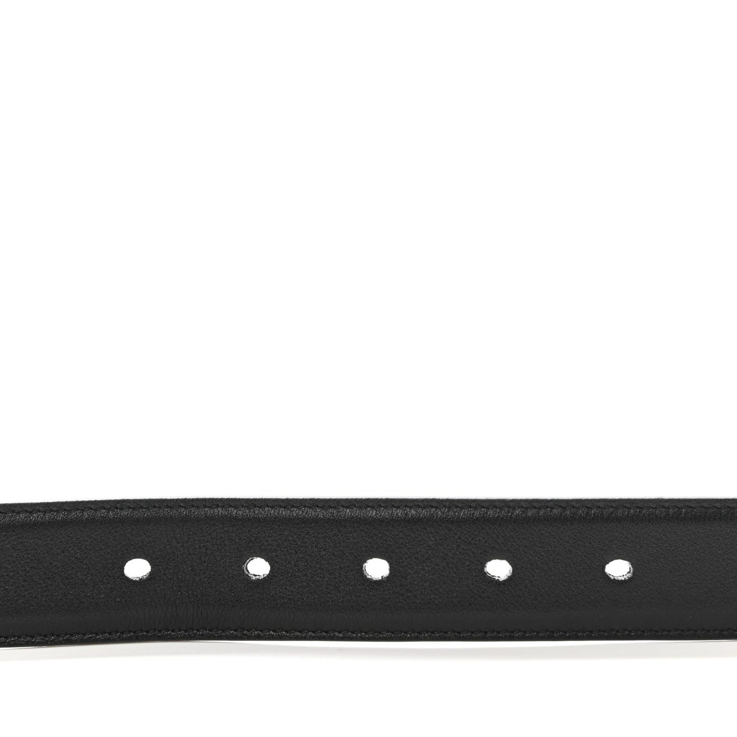 Smooth Calfskin Monogram Square Buckle Belt 80 32 Black