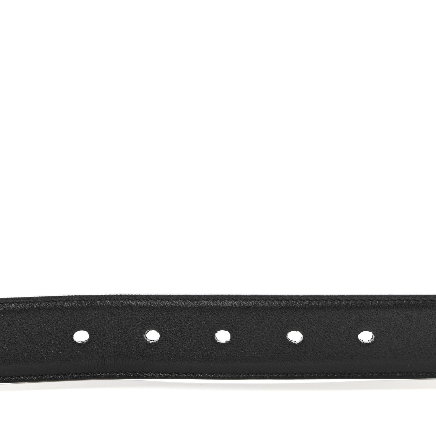 Saint Laurent Smooth Calfskin Monogram Square Buckle Belt 80 32 Black 4 of 6