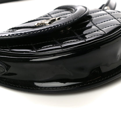 Burberry Patent Calfskin Quilted Mini Crossbody Bag Black 9 of 16