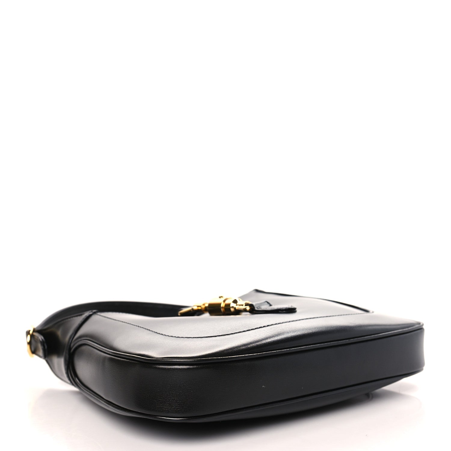 Gucci Boarded Dyana Lux Calfskin Small Jackie 1961 Hobo Black 4 of 9