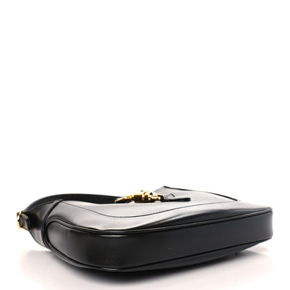 Gucci Boarded Dyana Lux Calfskin Small Jackie 1961 Hobo Black 4 of 9