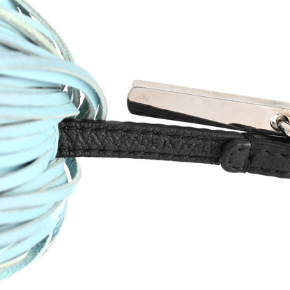 Fendi Nappa Eyes Fringe Bag Bug Charm Beige Turchese Pallido Multicolor 5 of 5